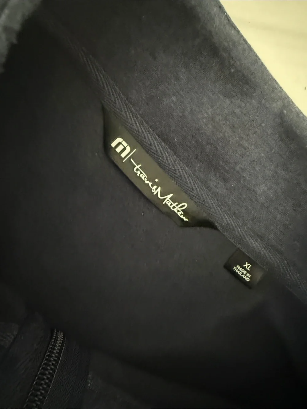 Travis Mathew Men's Quarter-Zip Pullover - Navy Blue